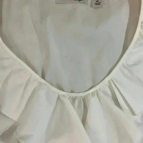 Halogen White Ruffle Top - Size XS - Picture 5 of 13